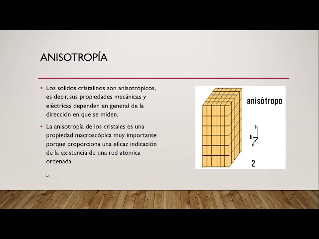 Isotropía y anisotropía 