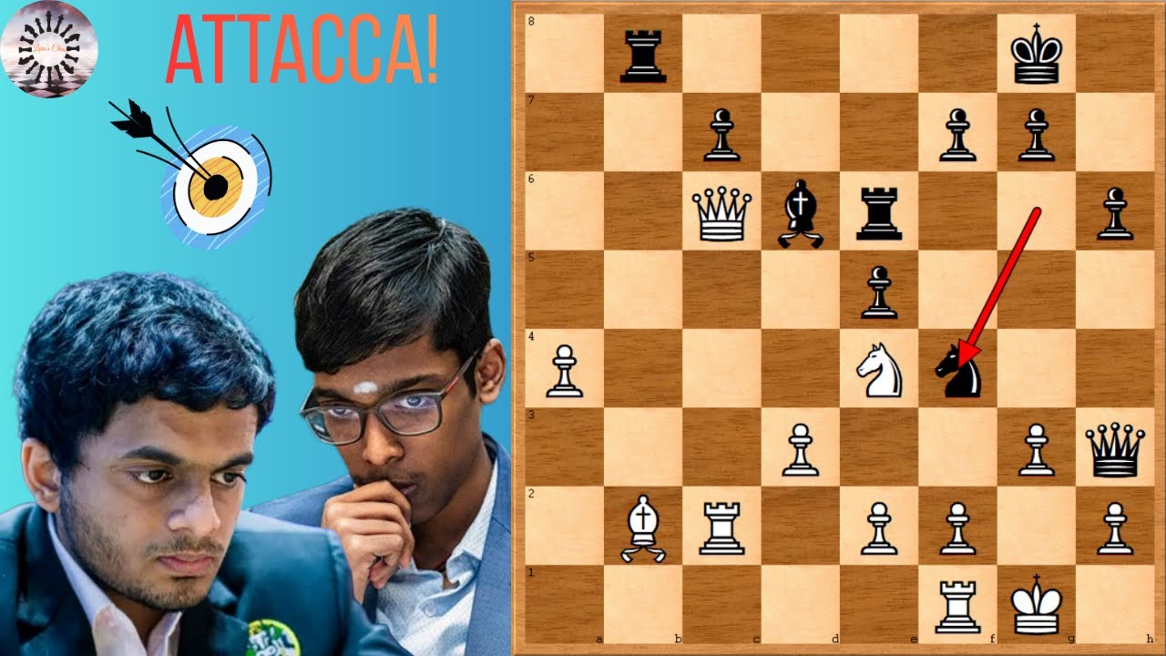 C'è chi ATTACCA per un pedone, chi per il RE!! Rameshbabu Praggnanandhaa vs Nihal Sarin!