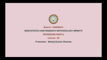 Biostatistics and Research Methodology | Regression Part-1| AKTU Digital Education