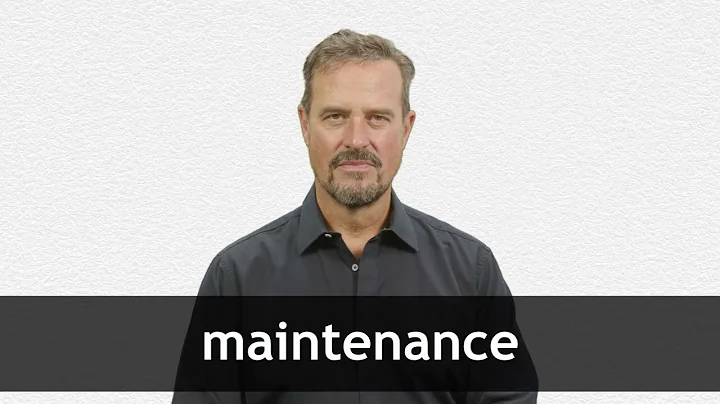 How to pronounce MAINTENANCE in American English