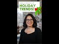 Update your holiday decor with new holiday trends! #holidays