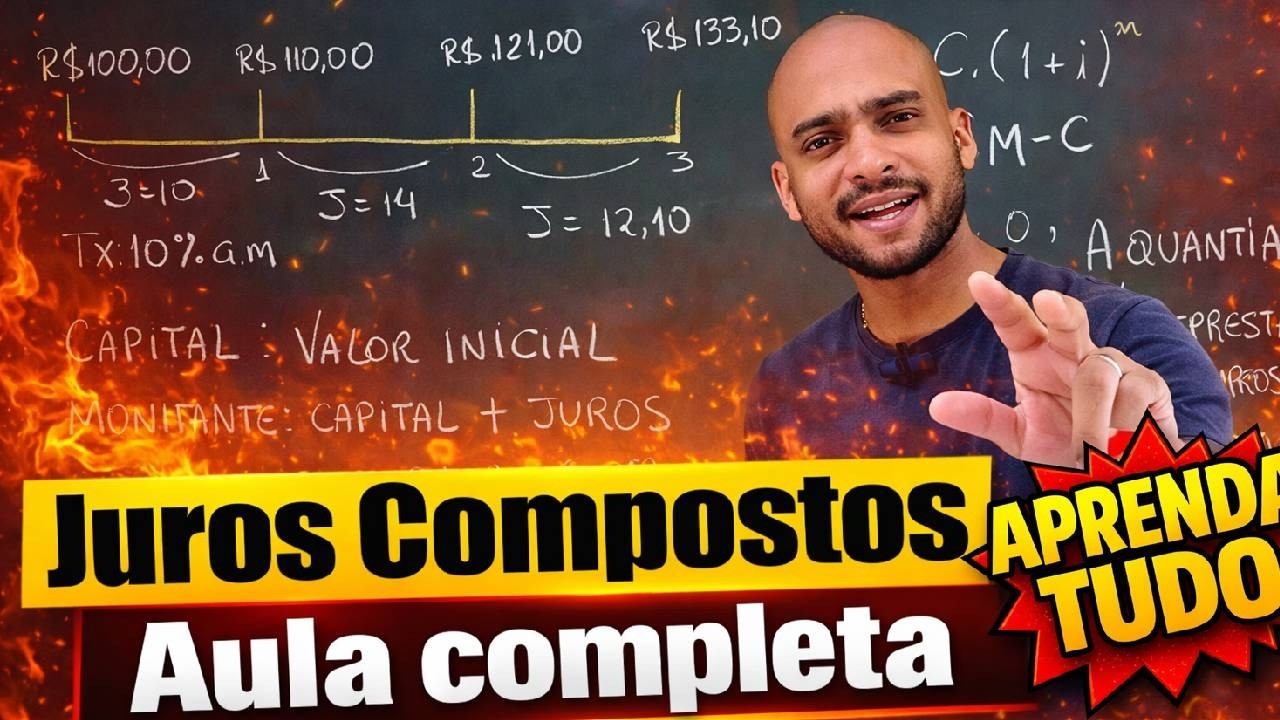 JUROS COMPOSTOS | Aula completa - Prof. Rodrigo Ribeiro
