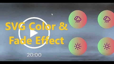 SVG image color and fade-effect (CSS Tutorial)