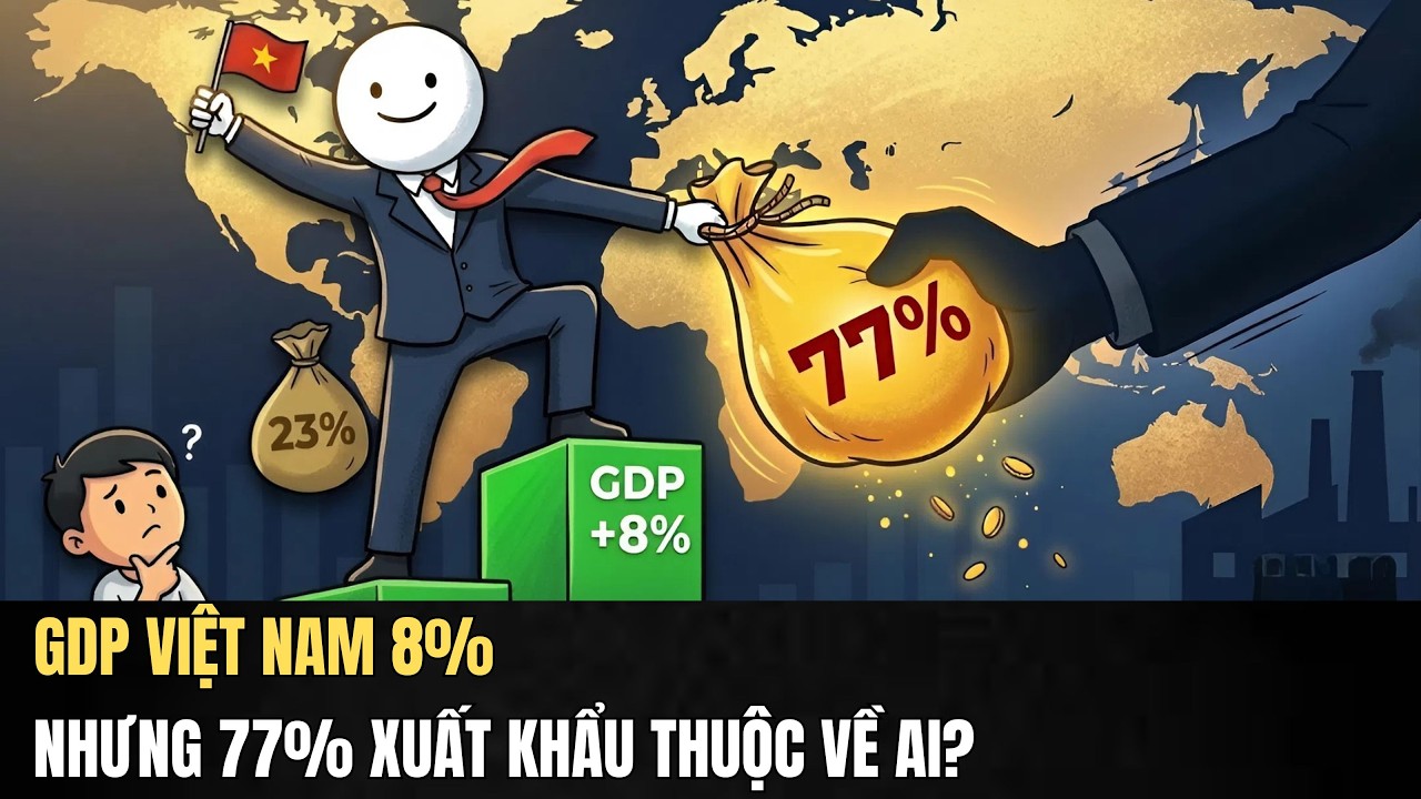 GDP Việt Nam 8% Nhưng 77% Xuất Khẩu Thuộc Về Ai? | Sự Thật Về Chuỗi Sản Xuất