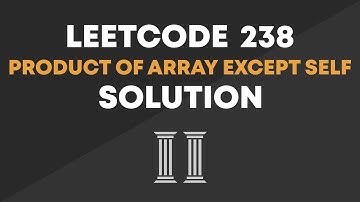 LeetCode 238 - Product of Array Except Self Solution (Optimal)