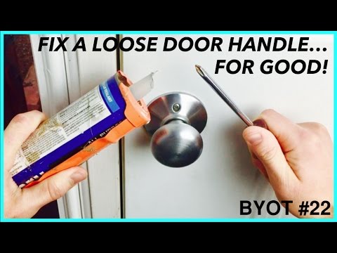 How To Fix A Loose Door Handle : DIY LIFE HACK