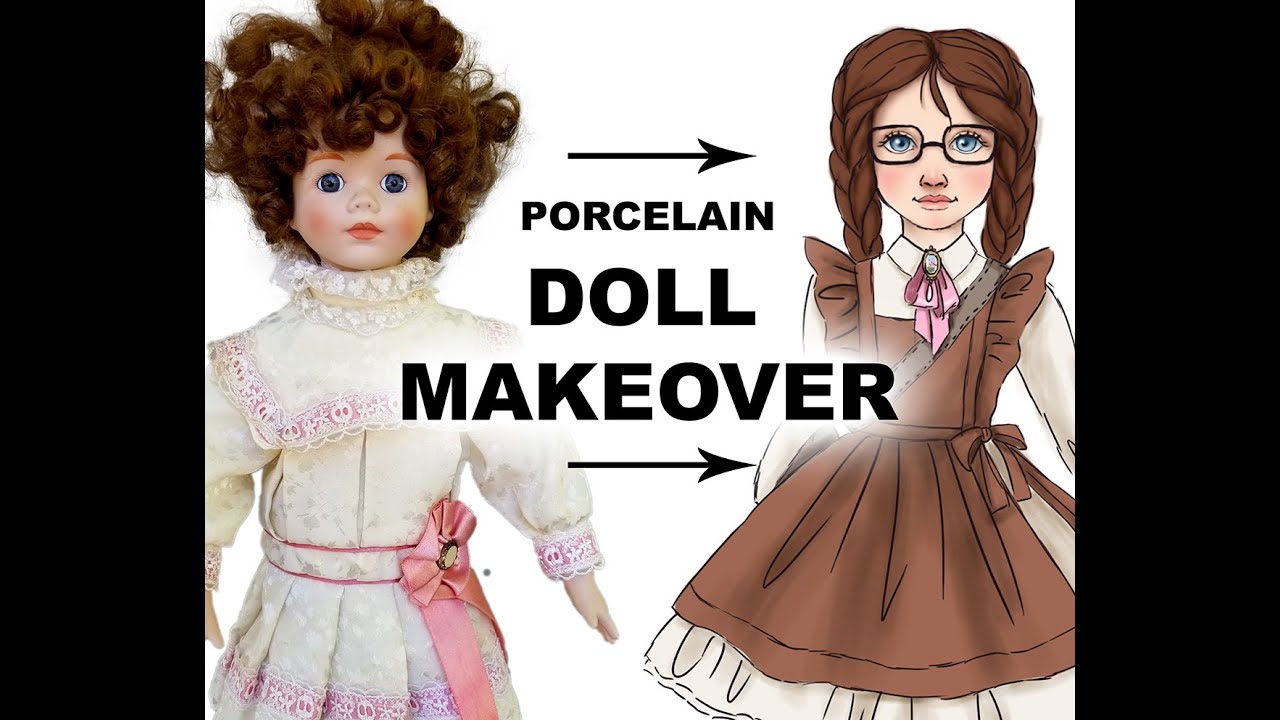 PORCELAIN DOLL REPAINT PROJECT PART SEVEN / Making outfit for my doll