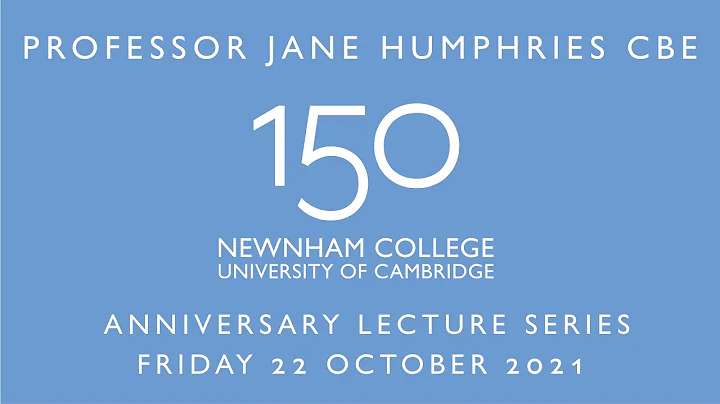 150th Anniversary Lecture Series  Professor Jane H...