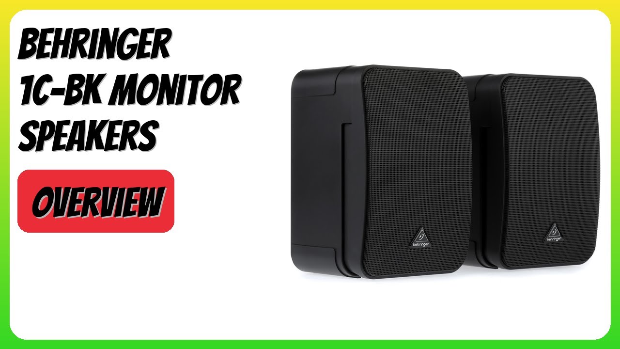 REVIEW (2026): Behringer 1C-BK Monitor Speakers. Features - YouTube