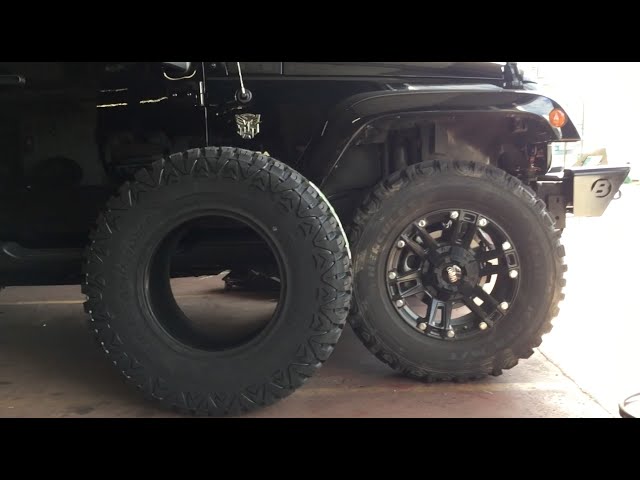 35 inch Tires for my JEEP WRANGLER! Review and comparison between 33 and 35  inch TIRES! - YouTube
