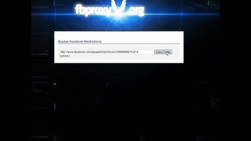 Bypass Facebook using backdoor proxy