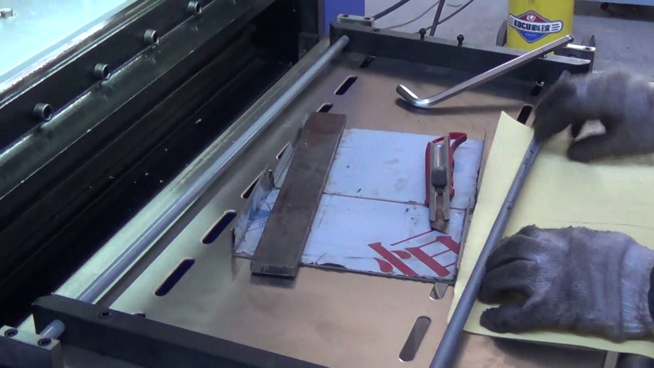 How to operate knife pleating machine YouTube