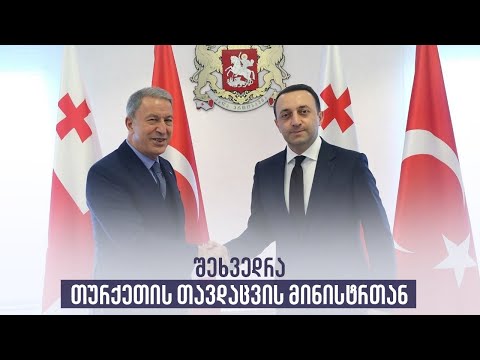 შეხვედრა თურქეთის თავდაცვის მინისტრთან