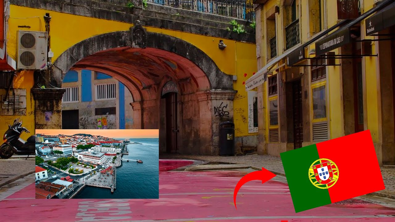 Por do Sol as margens do Rio Tejo - Cais do Sodré - Lisboa - Portugal | PortugalTour4K