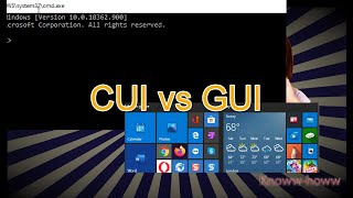 Differences CUI vs GUI