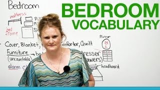 English Vocabulary  In the bedroom...