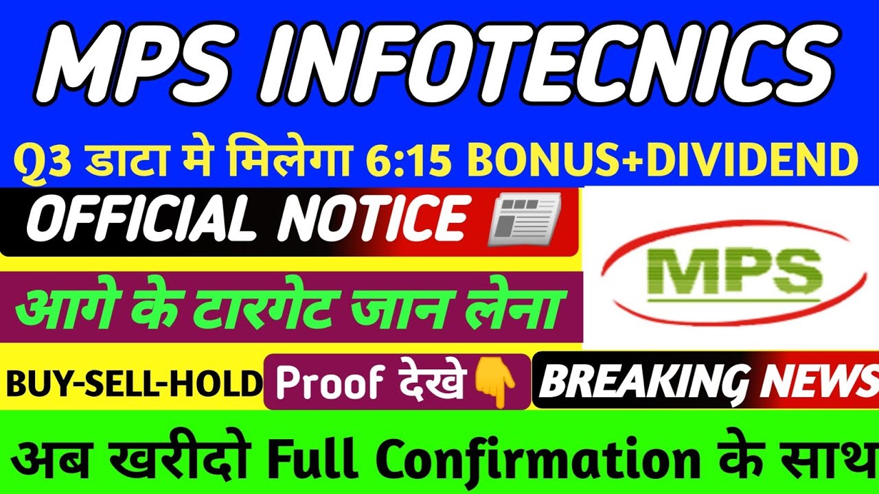 Mps Infotech mps infotecnics ltd share latest news | Visesh infotech latest news ...