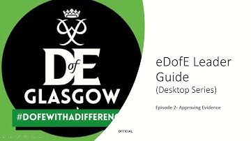 eDofE Leader Guide Desktop Series 2 Approving Evidence