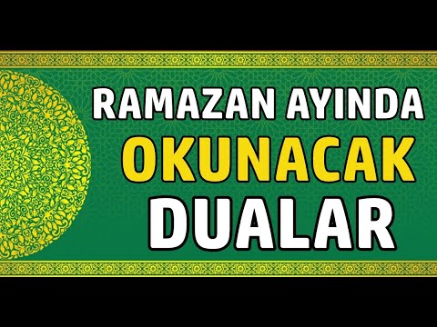 RAMAZANDA OKUNACAK DUALAR (Dualar Hazinesi)