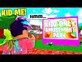 I Went To A KIDS ONLY Amusement Park..They Were TRAPPING Adults! (Roblox Bloxburg)
