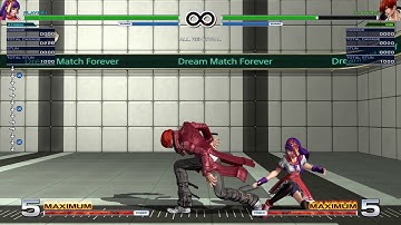 KOFXIV Athena CD Meaty Reset Option Select against corner Rolls