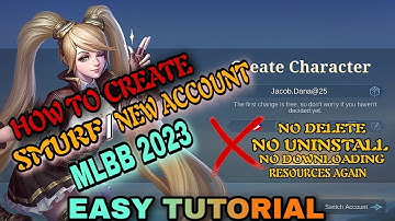 Paano Gumawa ng New Account / Smurf Account Sa mobile Legends 2023 / NO downloading Resources Again