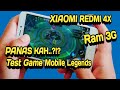 Redmi 4x ram 3G test game mobile legends | benarkah panas kaya setrika..?!?