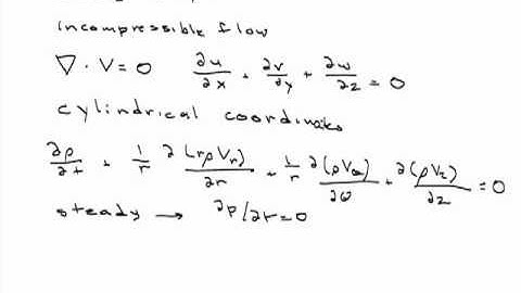 Continuity and Stream Functions