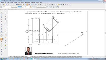 Example 04 on Projection of Solids
