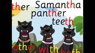 /th/ Samantha Panther: Groovy Phonics Phase 2
