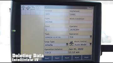 New Holland Intelliview IV Display - Deleting Data