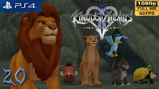 Ps4 1080P 60Fps Kingdom Hearts 2 Walkthrough 20 Pride Lands 2Nd Visit - Kh 1.5 2.5