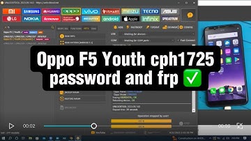 Oppo F5 Youth cph1725 password and frp bypass with unlocktool