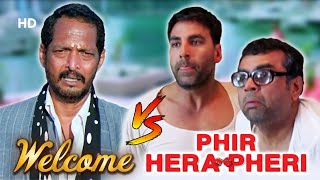 Welcome V/S Phir Hera Pheri  Best Of Comedy Scenes  Paresh Rawal  Akshay Kumar  Nana Patekar