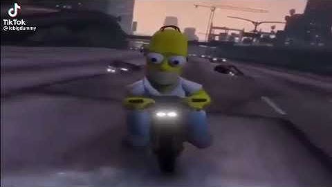 Tragic events today as homer was testing out his new sick motorcycle he hit the curb