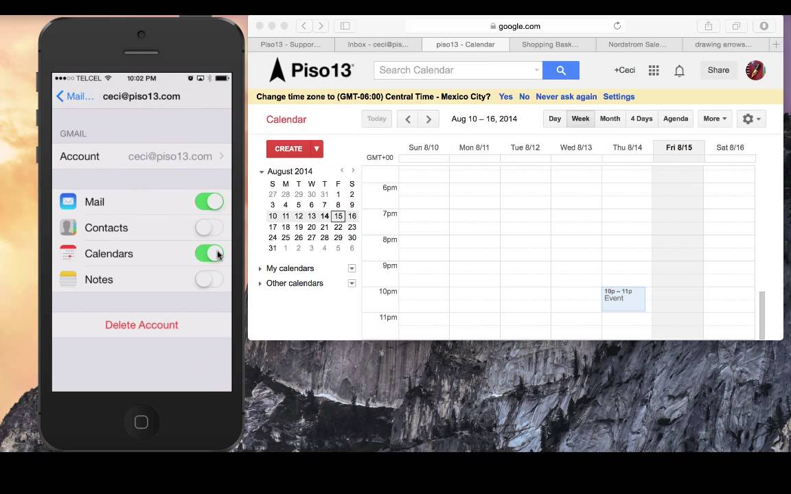 Google Calendar Sync iPad & iPhone YouTube