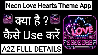 Neon Love Hearts Theme App Kaise Use Kare !! How To Use Neon Love Hearts Theme App screenshot 1
