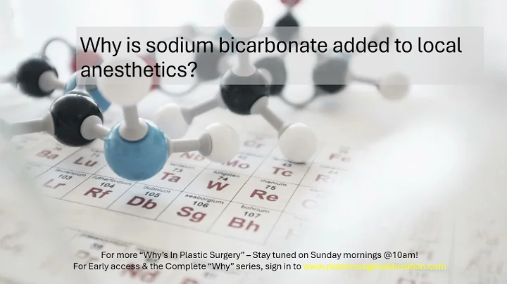 Why is sodium bicarbonate added to local anesthetics?