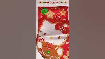 🎀Hello Kitty - theCUTEST Christmas Makeup Set🎅#asmr #hellokitty #christmas #adventcalendar #makeup