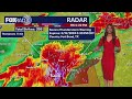 Houston  weather Severe thunderstorms Friday evening with temps in 70s