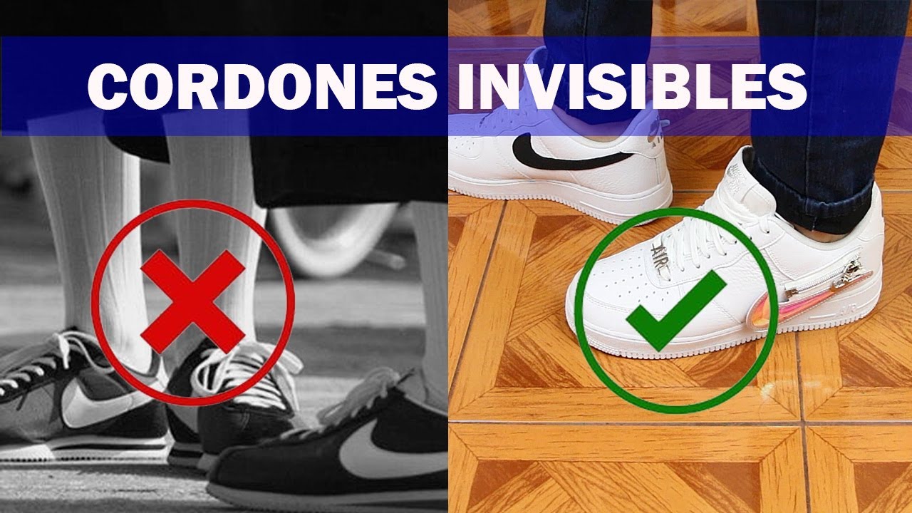 Como poner los cordones para no atarlos