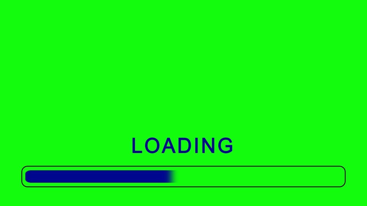  loading  bar animation green screen effect YouTube