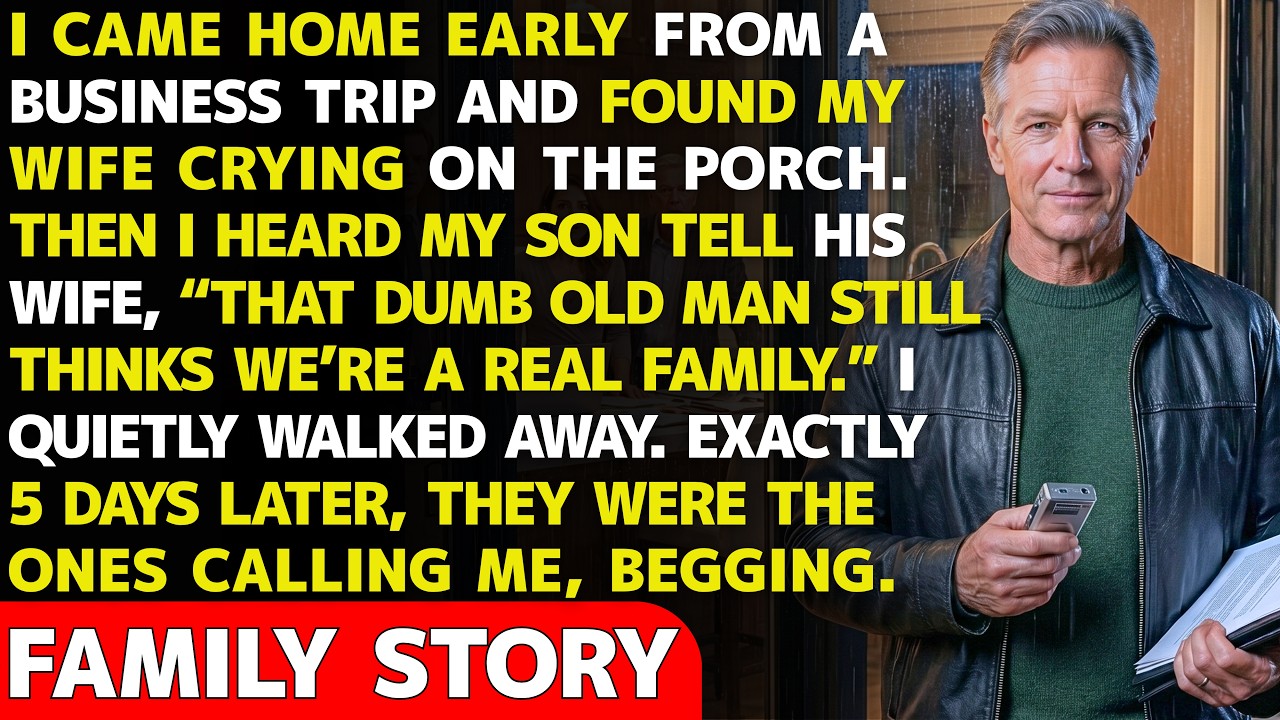 My wife of 36 years thought I was secretly planning to leave her with nothing. Her own son spent months whispering lies in her ear, and she believed every word. So I did something she never...