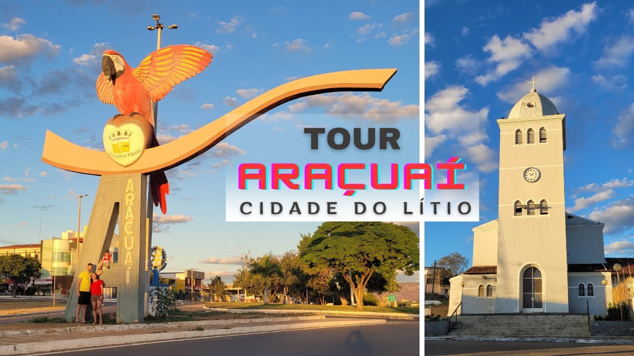 Tour Araçuaí MG, a cidade do Lítio - Restaurantes - Hotéis e Pontos Turísticos
