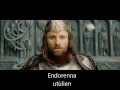 Aragorn singing elendils oath  with lyrics