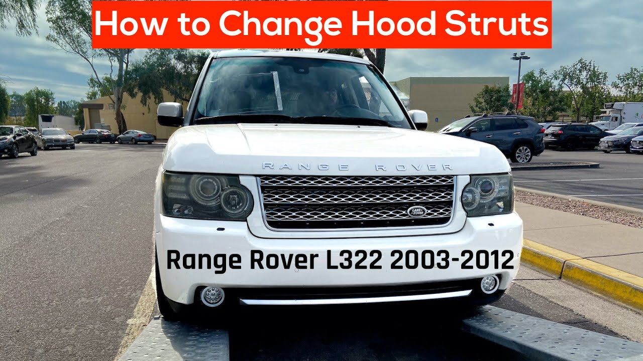 How To Change Hood Struts on Range Rover L322 MrCarMAN YouTube