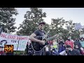 Tom morello performs at the usc grad student palestinian rights rally