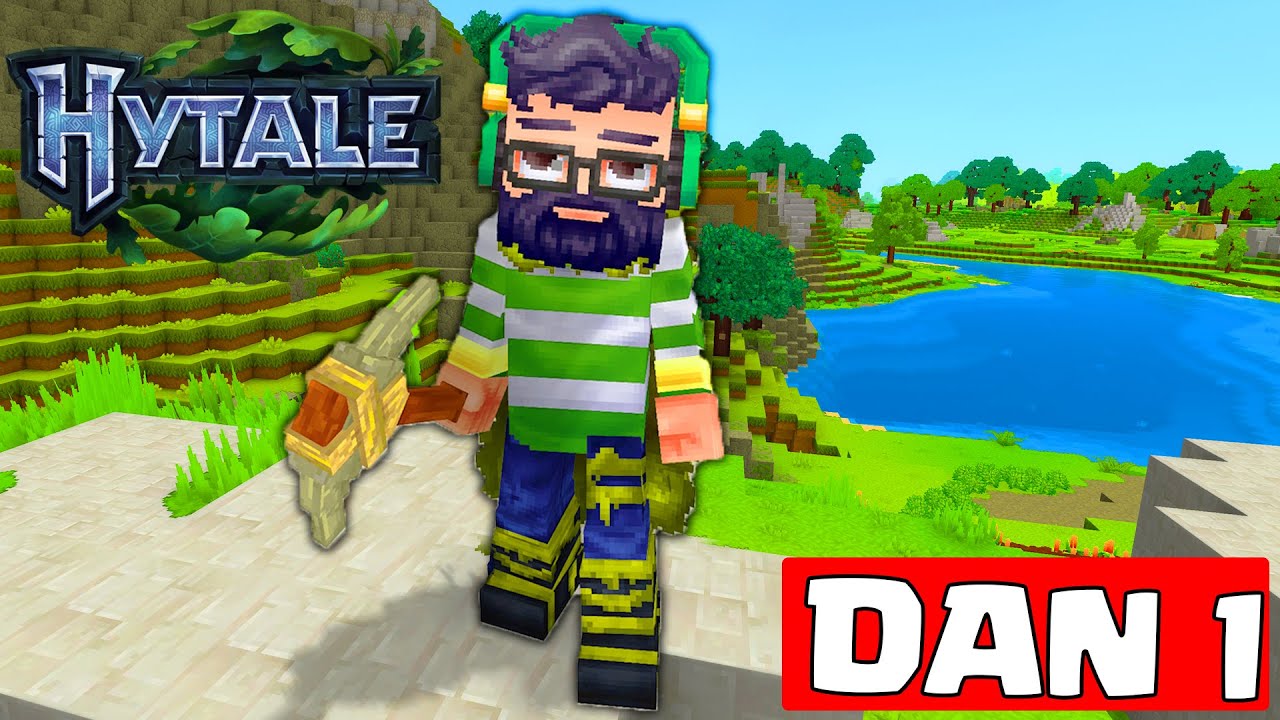 Moj Prvi Dan u NOVOM MINECRAFTU ! | Hytale dan 1