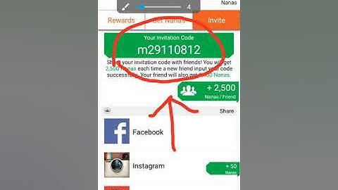 Invite code of appnana.