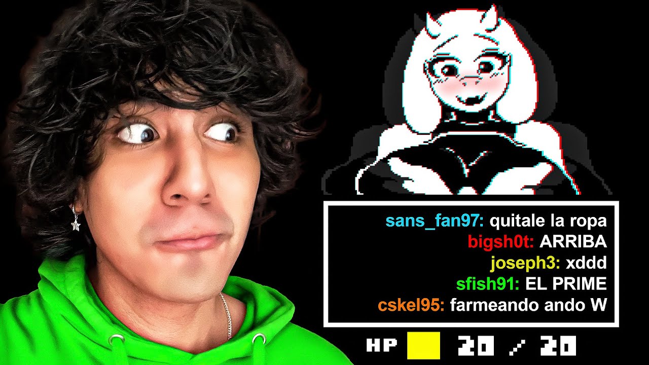 UNDERTALE PERO EL CHAT CONTROLA EL JUEGO XDD